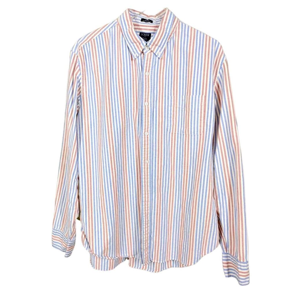 3 FOR $45 SALE | J.Crew Factory Slim Untucked Plaid Oxford Shirt XL
